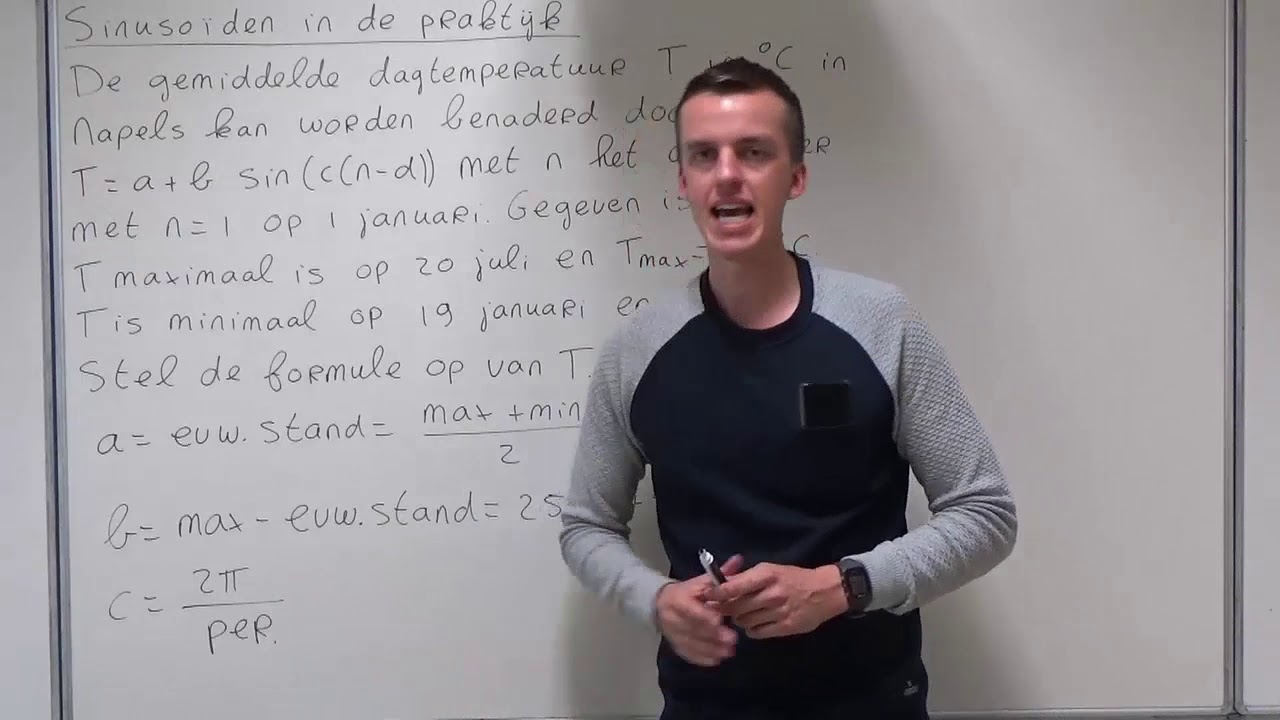Sinusoïden in de praktijk (HAVO wiskunde B & VWO wiskunde A) - YouTube