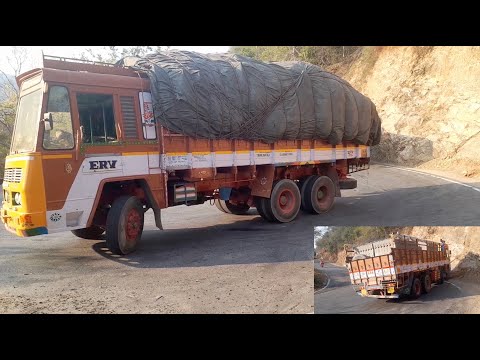 HeavyLoad Vehicle Struggled in Hairpin Bend With Two BreakDown Trucks