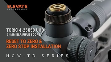 #LongRangeRifleScope Reset to Zero/Zero Stop TRACT TORIC 4-25X50