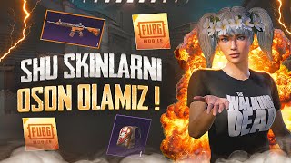 🤩SHU SKINLARNI OSON OLAMIZ PUBG MOBILE | 30K OZ QOLDI PADESHKA UZBEK SILA #pubgmobile #pubg #uzb