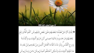 سورة البقرة من ايه253الي ايه256للشيخ محمود خليل الحصري