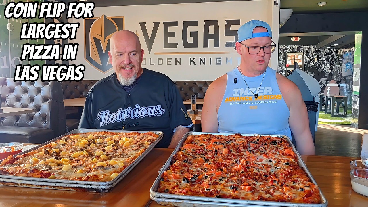 Largest Pizza in Las Vegas x 2 - featuring @HEAVY_D