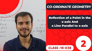 Reflection of a Point in the x-axis And a Line Parallel to x-axis