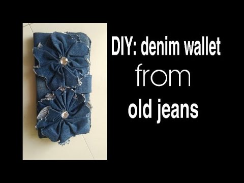 DIY: denim wallet from old jeans//make your own wallet at home camera iphone 8 plus apk
