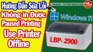 TỔNG HỢP 11 lỗi máy in Canon 2900 và cách khắc phục hiệu quả