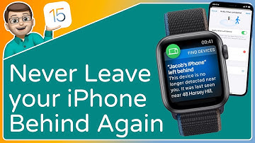 NEVER Leave your iPhone Behind Again with FIND MY and Apple Watch!  |  iOS 15 Tips + Tricks