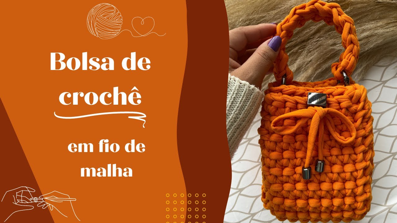 BOLSA EM CROCHÊ - MINI BAG - INICIANTE