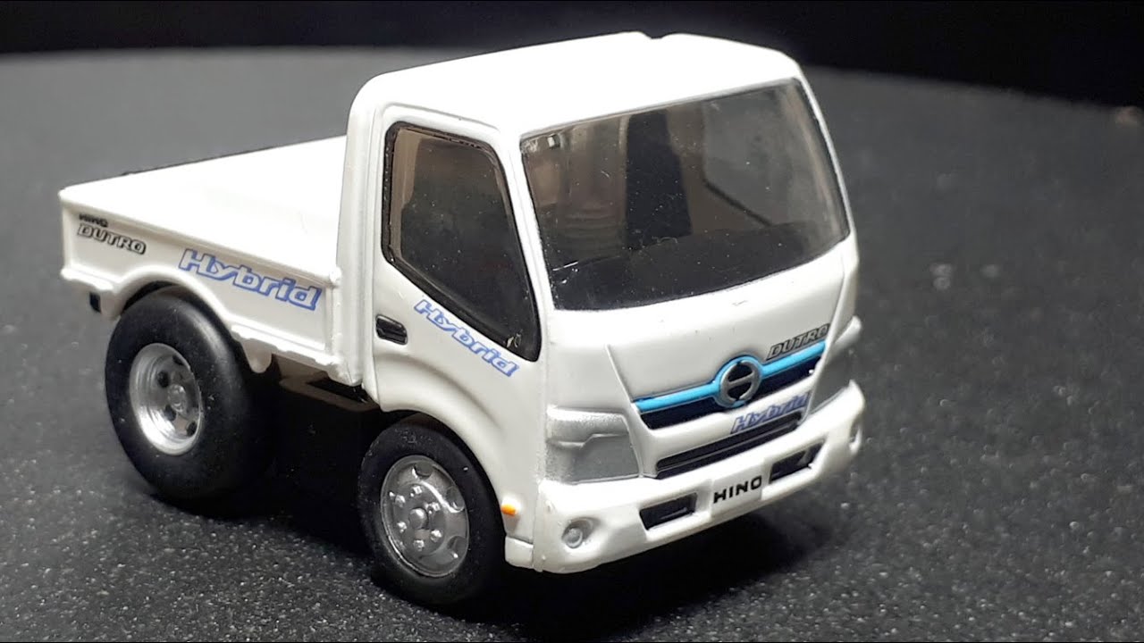 Tooned Hino Dutro hybrid truck by ChoroQ pullback toy car choro q
