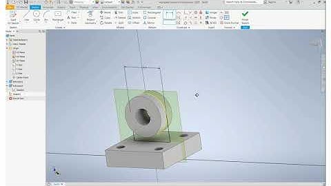 Inventor Demo Video - Sketch Plane & Symmetric Extrusion