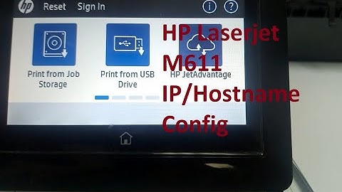 How to Set the IP address | How to Change the IP address for HP LaserJet Enterprise M611 - 2023