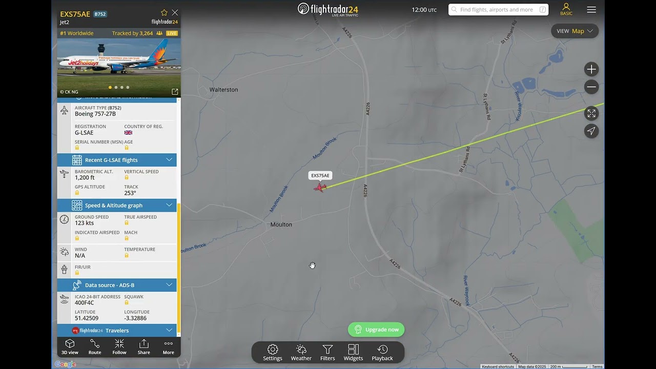 G-LSAE's final flight