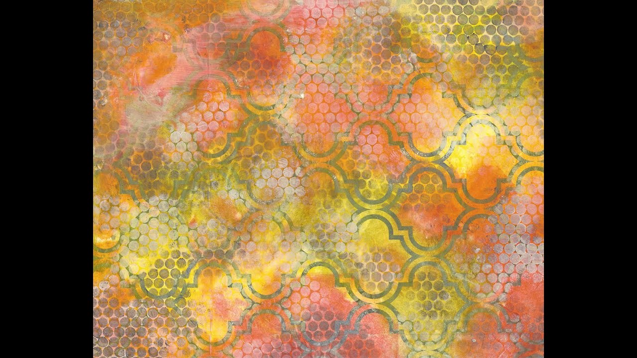 How to Use Metallic Decoupage Paper as a Resist , Book of Backgrounds 28