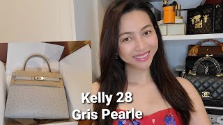 Unboxing Hermès Kelly 28 Gris Pearle