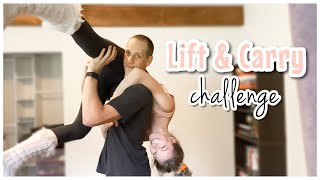 COUPLES LIFT AND CARRY CHALLENGE! *hilarious*