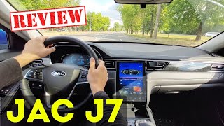 2022 JAC J7 - POV review: interior,  city driving