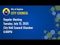 City Council Meeting - July 15, 2025