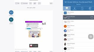 Editing PDF documents in Seesaw via Notability.