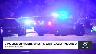 2 police officers shot and critically injured