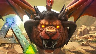 Ark Survival Evolved All Scorched Earth Creatures Mega Deathworm Manticore Gameplay Youtube
