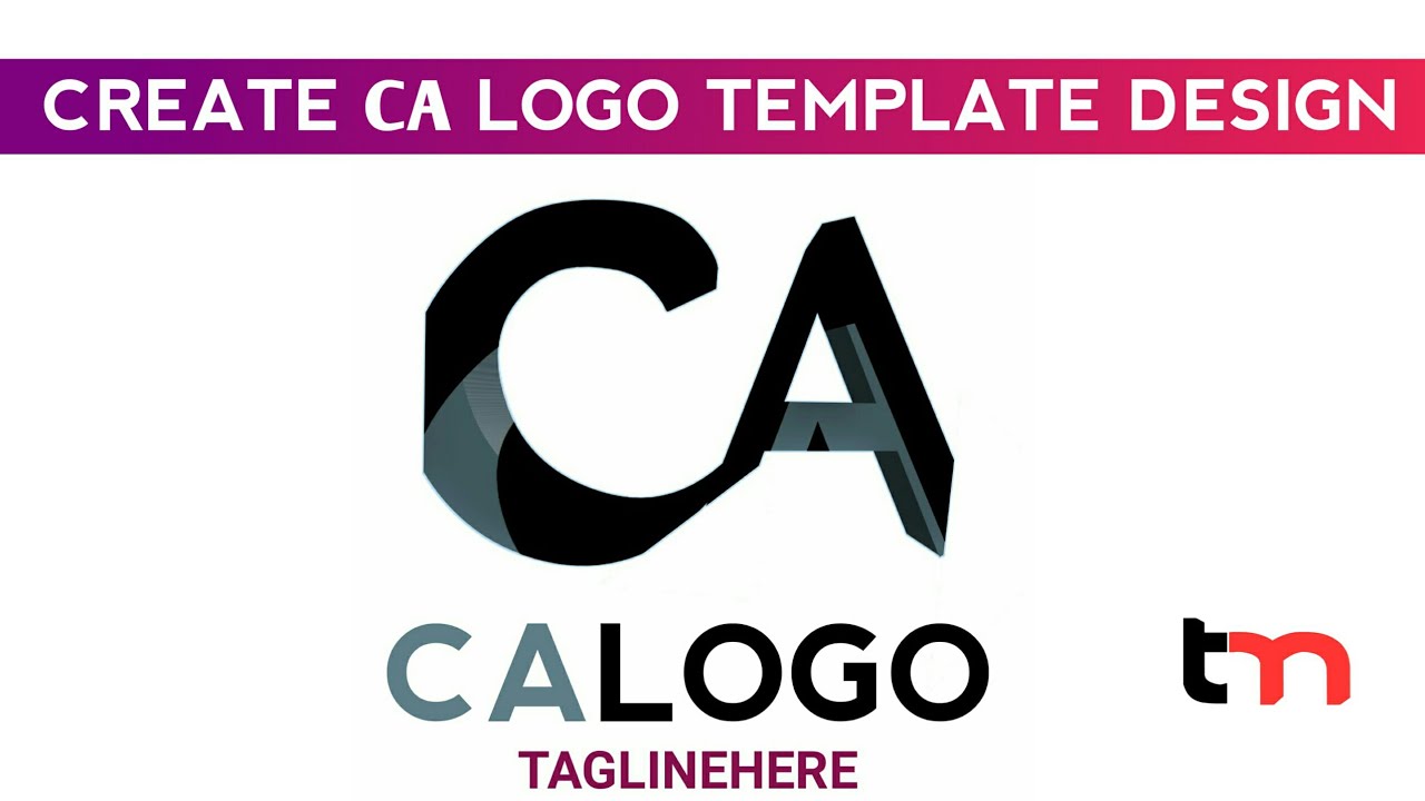 Create CA logo template design on illustration On Pixellab tutorial