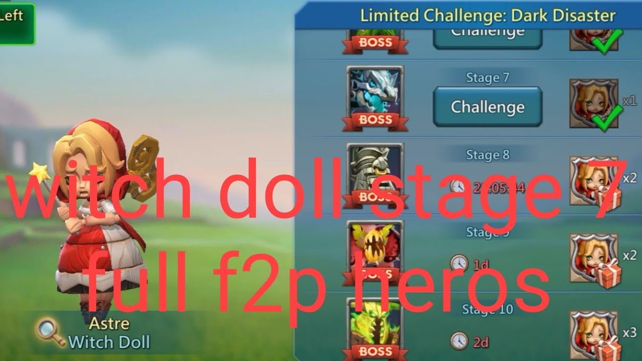 witch doll stage 7 full f2p heros lords mobile.