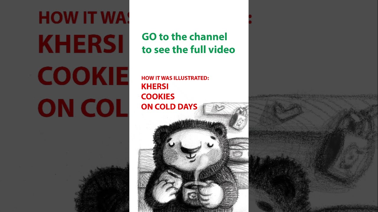 How it was illustrated: Bear cookies on a cold day,short