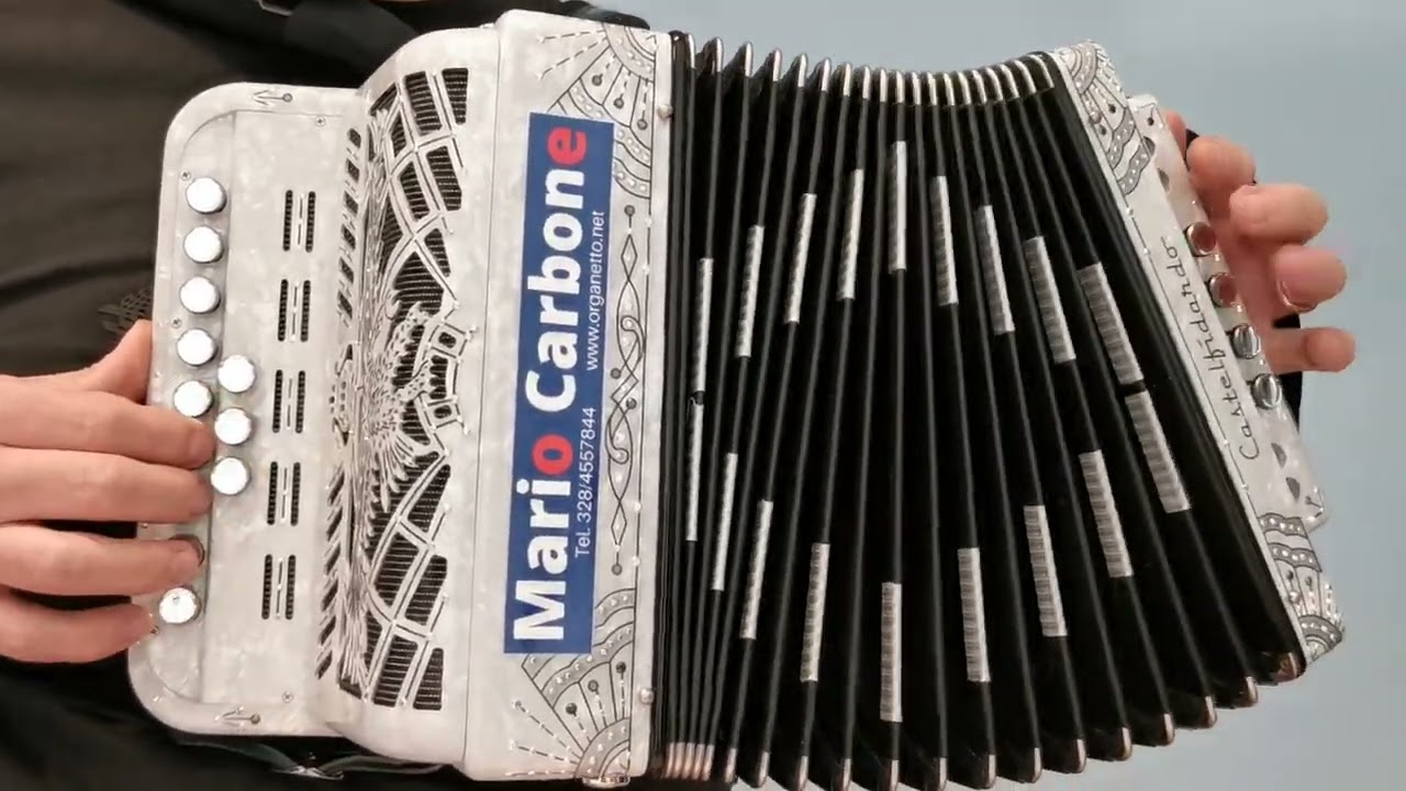 2 e 4 bassi - ROSAMUNDA - Polca  - brano - Accordion diatonic -  organetto