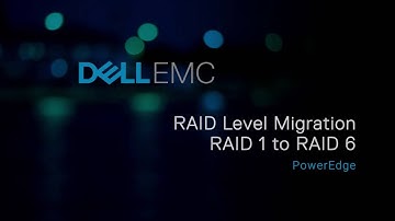 Reconfiguring RAID level from RAID 1 to RAID 6 on PERC controller