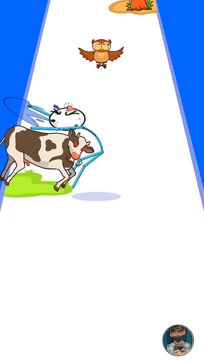 OMG! COW KICKED THE BUCKET STICKMAN NEEDS HELP 3D! 😱🤣 #gaming #shorts #shortfeed #viralshorts