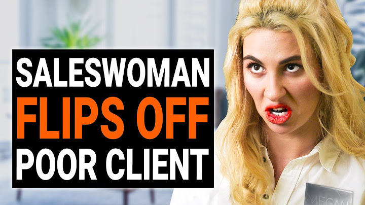 Saleswoman FLIPS OFF Poor CLIENT At FANCY Store | @DramatizeMe