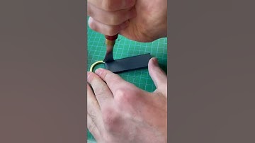 Making Leather Key Ring (PDF Pattern) #shorts
