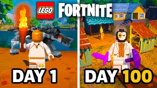 I Survived 100 Days in LEGO Fortnite... Here's What Happened!