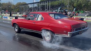 This 4-Speed Nova Sounds Completely INSANE! Big block Chevy power!! 🦅🦅🦅