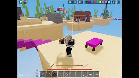 me trying my best at bed wars