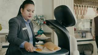 AT10 Smart Food Delivery Robot at Hillock Ahmedabad | Real Hospitality Automation Case Study