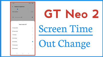 Realme GT Neo 2 Screen Time Out Setup hidden Setting
