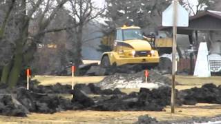 Cat 740's in downtown St. Agathe part 5
