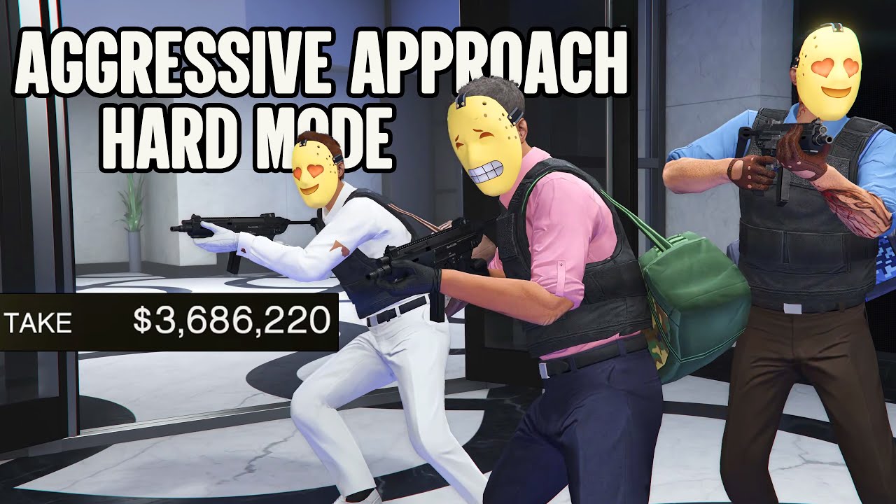 GTA Online Casino Heist - Aggressive Approach Hard Mode $3,686,220