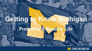 Getting to Know Michigan Fraternity Sorority Life
