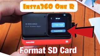 Insta360 One R: How to Format SD Card While Inside Insta360 One R