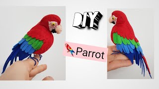 DIY | Parrot 🦜 Felting Tutorial |Beautiful Bird 💐🍑🥝