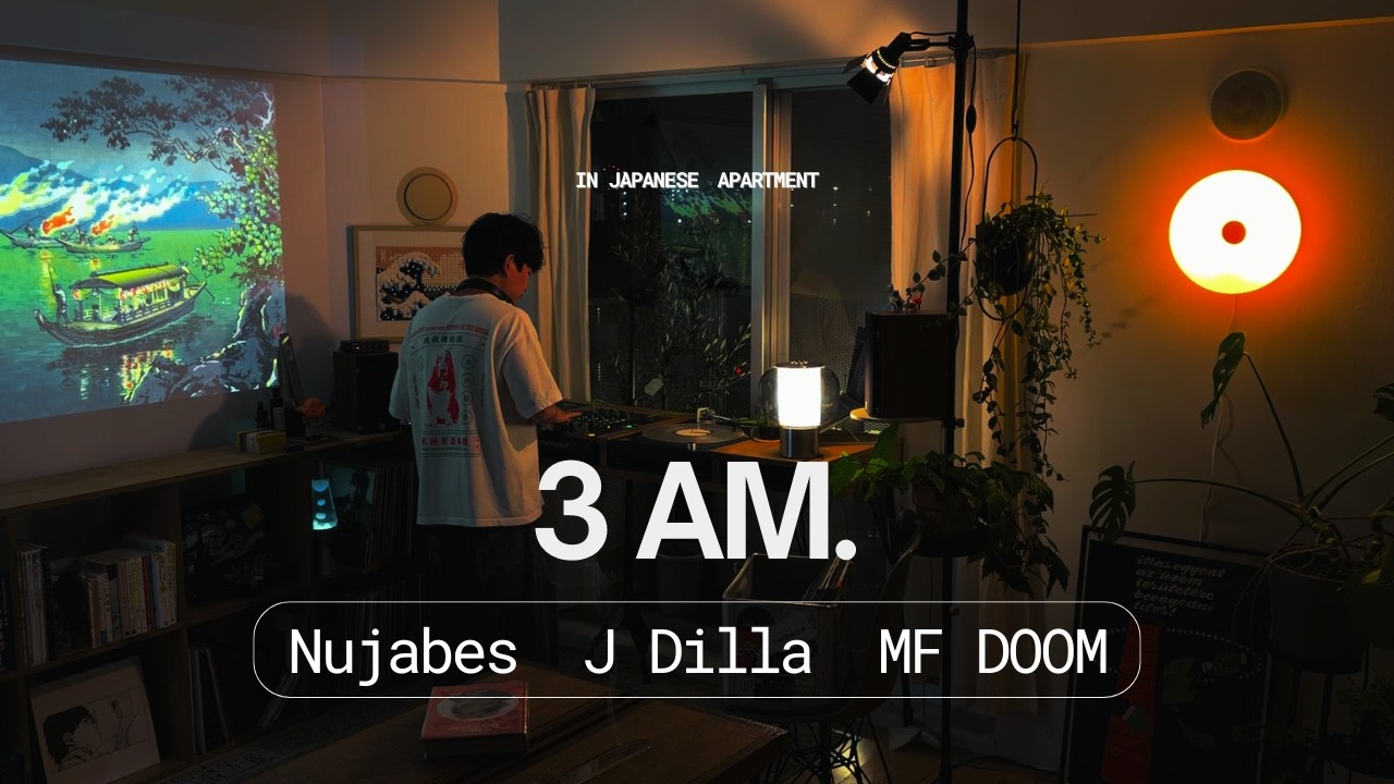Nujabes, J Dilla, MF DOOM & More | 3 AM DJ Mix in a Japanese Apartment