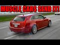 MODIFIED MUSCLE CARS POWER SLIDE OUT OF CAR MEET! (Burnouts, Drifts, Close Calls, and MORE!)