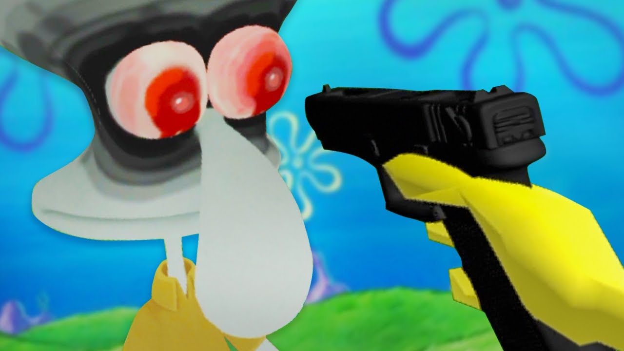 spongebob shooting game