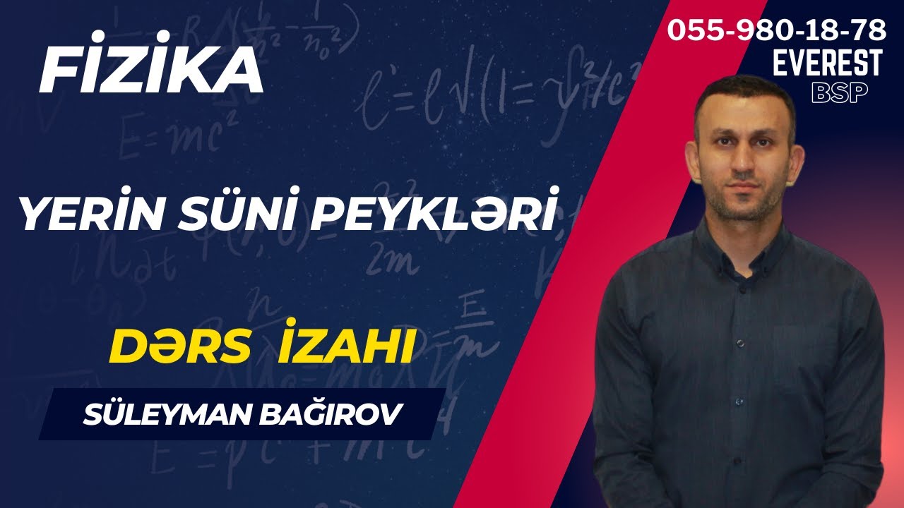 Yerin süni peykləri. Dərs izahı.