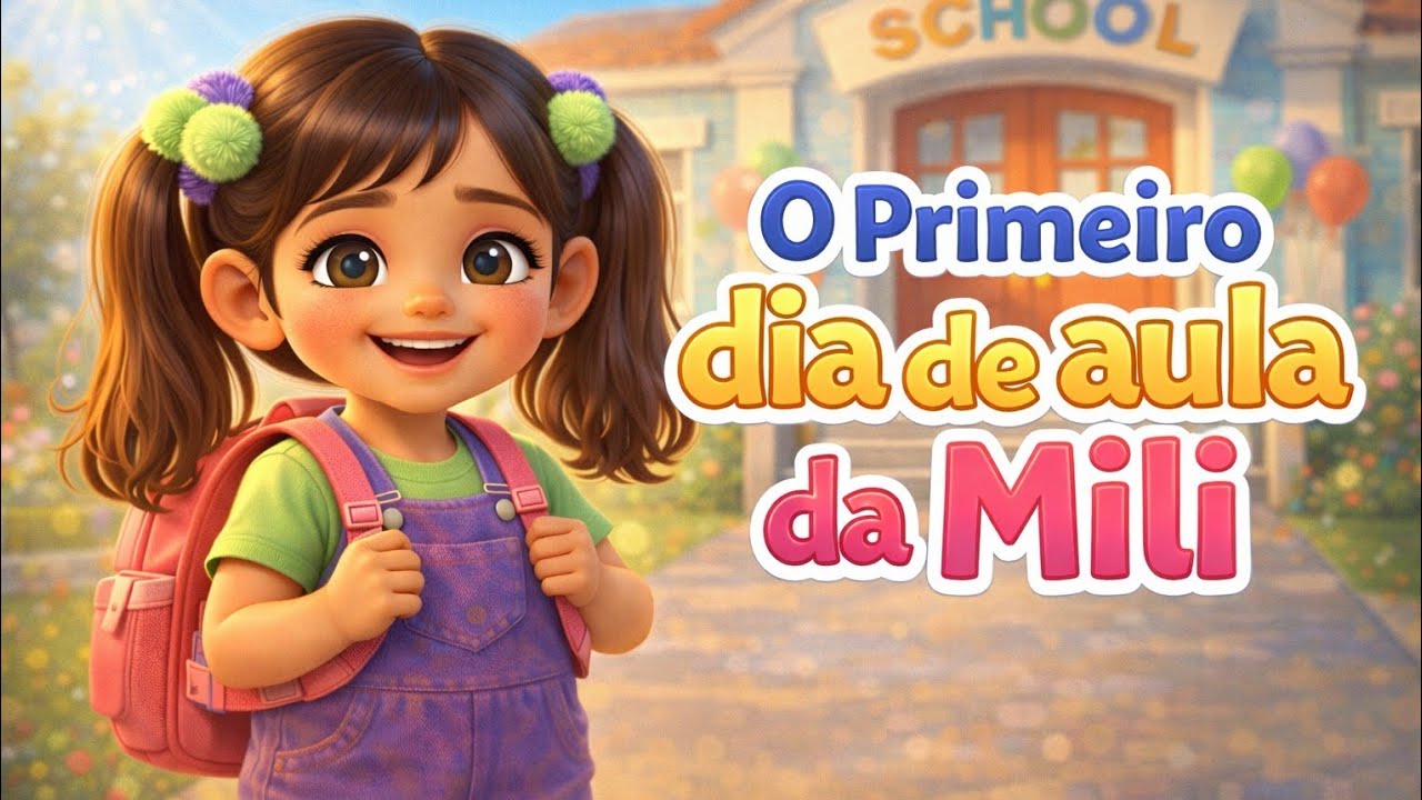 O Primeiro Dia de Aula da Mili | Uma História Sobre Medo, Coragem e Fé 🌈🙏