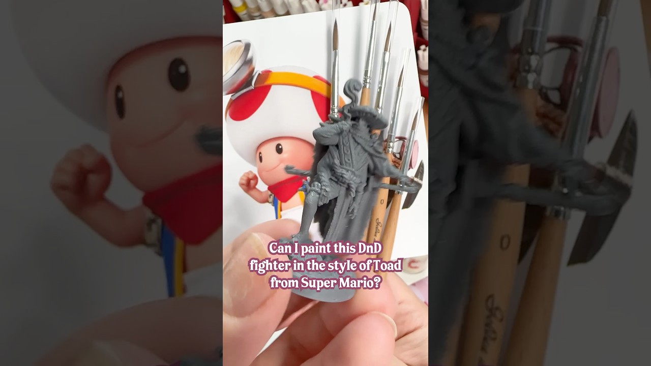 How to Paint a Toad-Inspired TTRPG Mini (Mario Bros)