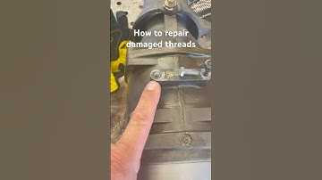 Using a helicoil kit to restore damaged threads. You can find this kit on my TikTok @sickboymechanic