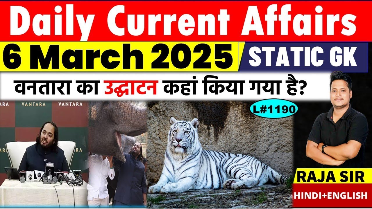 6 March 2025 |Current Affair Today | Daily Current Affairs | Ssc |Rrb ...