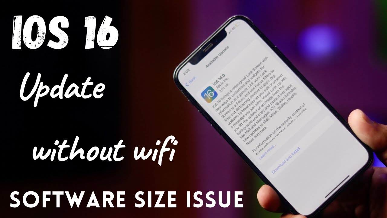 iOS 16 update now without wifi & iPhone update without wifi YouTube